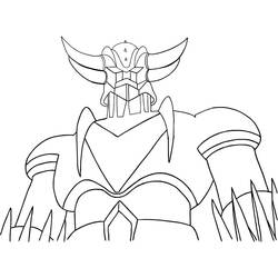 Dessin à colorier: Goldorak (Super-héros et Super-vilains) #183455 - Coloriages à Imprimer Gratuits