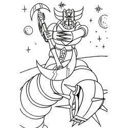 Dessin à colorier: Goldorak (Super-héros et Super-vilains) #183457 - Coloriages à Imprimer Gratuits