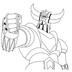 Dessin à colorier: Goldorak (Super-héros et Super-vilains) #183458 - Coloriages à Imprimer Gratuits