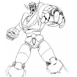 Dessin à colorier: Goldorak (Super-héros et Super-vilains) #183459 - Coloriages à Imprimer Gratuits