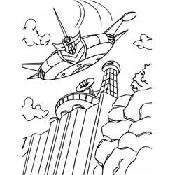 Dessin à colorier: Goldorak (Super-héros et Super-vilains) #183460 - Coloriages à Imprimer Gratuits