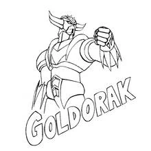 Dessin à colorier: Goldorak (Super-héros et Super-vilains) #77224 - Coloriages à Imprimer Gratuits