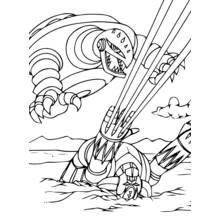 Dessin à colorier: Goldorak (Super-héros et Super-vilains) #77225 - Coloriages à Imprimer Gratuits