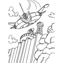 Dessin à colorier: Goldorak (Super-héros et Super-vilains) #77227 - Coloriages à Imprimer Gratuits