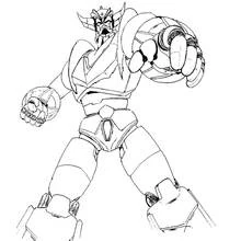 Dessin à colorier: Goldorak (Super-héros et Super-vilains) #77228 - Coloriages à Imprimer Gratuits