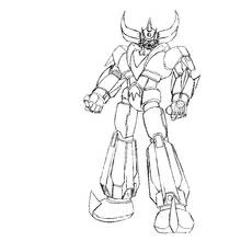 Dessin à colorier: Goldorak (Super-héros et Super-vilains) #77230 - Coloriages à Imprimer Gratuits
