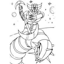 Dessin à colorier: Goldorak (Super-héros et Super-vilains) #77232 - Coloriages à Imprimer Gratuits