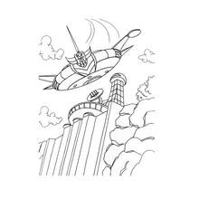 Dessin à colorier: Goldorak (Super-héros et Super-vilains) #77233 - Coloriages à Imprimer Gratuits