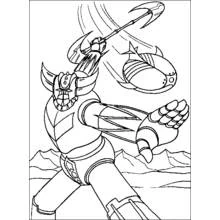 Dessin à colorier: Goldorak (Super-héros et Super-vilains) #77234 - Coloriages à Imprimer Gratuits