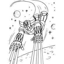 Dessin à colorier: Goldorak (Super-héros et Super-vilains) #77240 - Coloriages à Imprimer Gratuits