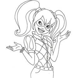 Dessin à colorier: Harley Quinn (Super-héros et Super-vilains) #195989 - Coloriages à Imprimer Gratuits