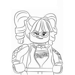 Dessin à colorier: Harley Quinn (Super-héros et Super-vilains) #195997 - Coloriages à Imprimer Gratuits