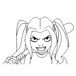 Dessin à colorier: Harley Quinn (Super-héros et Super-vilains) #195998 - Coloriages à Imprimer Gratuits
