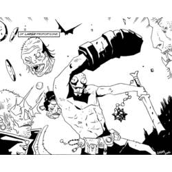 Dessin à colorier: Hellboy (Super-héros et Super-vilains) #78582 - Coloriages à Imprimer Gratuits
