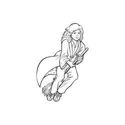 Dessin à colorier: Hermione Granger (Super-héros et Super-vilains) #188725 - Coloriages à Imprimer Gratuits