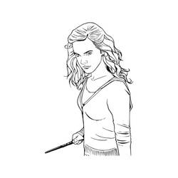 Dessin à colorier: Hermione Granger (Super-héros et Super-vilains) #188726 - Coloriages à Imprimer Gratuits