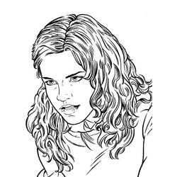Dessin à colorier: Hermione Granger (Super-héros et Super-vilains) #188729 - Coloriages à Imprimer Gratuits