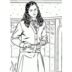 Dessin à colorier: Hermione Granger (Super-héros et Super-vilains) #188730 - Coloriages à Imprimer Gratuits