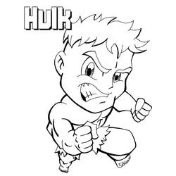 Dessin à colorier: Hulk (Super-héros et Super-vilains) #177313 - Coloriages à Imprimer Gratuits