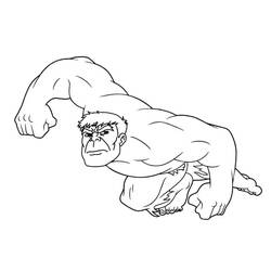 Dessin à colorier: Hulk (Super-héros et Super-vilains) #177319 - Coloriages à Imprimer Gratuits