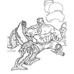 Dessin à colorier: Hulk (Super-héros et Super-vilains) #177322 - Coloriages à Imprimer Gratuits