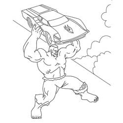 Dessin à colorier: Hulk (Super-héros et Super-vilains) #177325 - Coloriages à Imprimer Gratuits