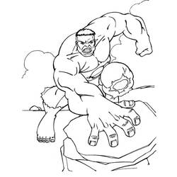 Dessin à colorier: Hulk (Super-héros et Super-vilains) #177331 - Coloriages à Imprimer Gratuits