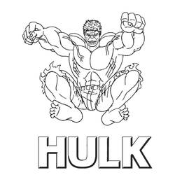 Dessin à colorier: Hulk (Super-héros et Super-vilains) #177337 - Coloriages à Imprimer Gratuits