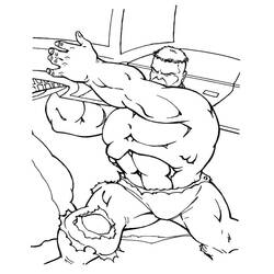 Dessin à colorier: Hulk (Super-héros et Super-vilains) #177339 - Coloriages à Imprimer Gratuits