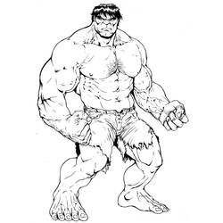Dessin à colorier: Hulk (Super-héros et Super-vilains) #177341 - Coloriages à Imprimer Gratuits
