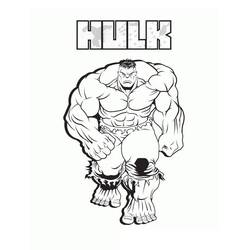 Dessin à colorier: Hulk (Super-héros et Super-vilains) #177345 - Coloriages à Imprimer Gratuits