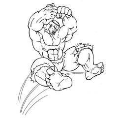 Dessin à colorier: Hulk (Super-héros et Super-vilains) #218108 - Coloriages à Imprimer Gratuits
