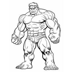 Dessin à colorier: Hulk (Super-héros et Super-vilains) #218109 - Coloriages à Imprimer Gratuits