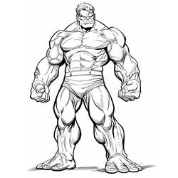 Dessin à colorier: Hulk (Super-héros et Super-vilains) #218112 - Coloriages à Imprimer Gratuits
