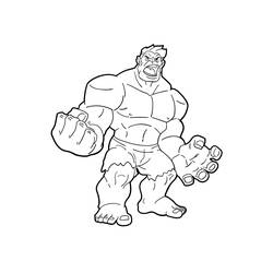 Dessin à colorier: Hulk (Super-héros et Super-vilains) #218115 - Coloriages à Imprimer Gratuits
