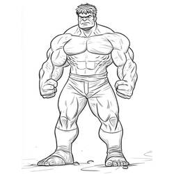 Dessin à colorier: Hulk (Super-héros et Super-vilains) #218119 - Coloriages à Imprimer Gratuits