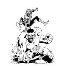 Dessin à colorier: Hulk (Super-héros et Super-vilains) #79032 - Coloriages à Imprimer Gratuits