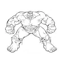 Dessin à colorier: Hulk (Super-héros et Super-vilains) #79078 - Coloriages à Imprimer Gratuits