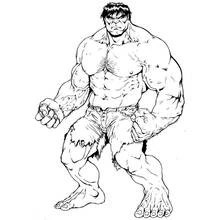 Dessin à colorier: Hulk (Super-héros et Super-vilains) #79082 - Coloriages à Imprimer Gratuits
