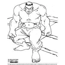 Dessin à colorier: Hulk (Super-héros et Super-vilains) #79098 - Coloriages à Imprimer Gratuits