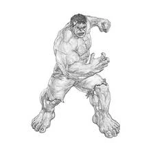 Dessin à colorier: Hulk (Super-héros et Super-vilains) #79136 - Coloriages à Imprimer Gratuits