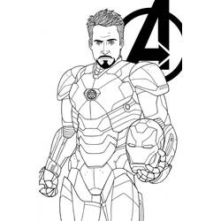Coloriage Iron Man (Super-héros et Super-vilains) #177280 à imprimer et colorier