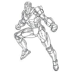 Coloriage Iron Man (Super-héros et Super-vilains) #177286 à imprimer et colorier