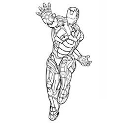 Joli coloriage Iron Man (Super-héros et Super-vilains) #177289, prêt à imprimer
