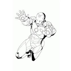 Coloriage Iron Man (Super-héros et Super-vilains) #177291 à imprimer et colorier