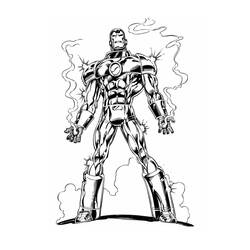 Coloriage Iron Man (Super-héros et Super-vilains) #177293 à imprimer et colorier