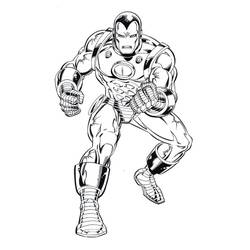 Coloriage Iron Man (Super-héros et Super-vilains) #177295 à imprimer et colorier