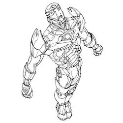 Coloriage Iron Man (Super-héros et Super-vilains) #177296 à imprimer et colorier