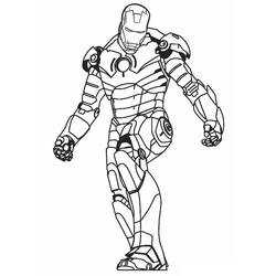 Coloriage Iron Man (Super-héros et Super-vilains) #177297 à imprimer et colorier