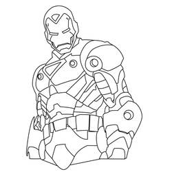 Coloriage Iron Man (Super-héros et Super-vilains) #177300 à imprimer et colorier